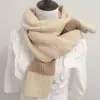 Estilo Coreano Nuevo Estilo Universitario Japonés Bufanda Tejida Simple Color Sólido Trigo Gruesa Calentador de Cuello Cálido Chal de Pareja