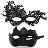 Mascarada de Festa Quente Transfronteiriça Bar Mascarado Masculino Pintado Meia-Face Máscara de Renda Phoenix Espessa Conjunto de Máscara para Olhos