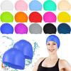 Gorros de Natación de Silicona Personalizados, Modelos Universales para Adultos y Niños, Gorros de Natación Impermeables para Estudiantes, Engrosados para Protección, Suministro Directo de Fábrica