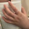 Anillo de apertura de plata esterlina Tiki S925 para mujer 1.2MM1MM anillo fino elemento de moda anillo para nudillo de dedo fábrica al por mayor