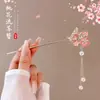 Novo grampo de cabelo de madeira retrô estilo chinês, nicho e simples, acessório de cabelo versátil com borlas da moda e design elegante