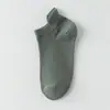 Meias Curtas Finas de Verão Masculinas, Algodão Puro, Antiodor, Antibacterianas, Meias Esportivas com Mesh, Absorventes de Suor, Respiráveis, Protetoras de Calcanhar, Meias de Cano Curto
