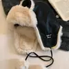 Gorro de invierno estilo noreste para hombres y mujeres, con forro de polar, material grueso, diseño a prueba de viento, protección facial y para el cuello integrada, y estilo cálido de poner
