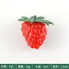 Modelo de framboesa de simulação plástico amora falsa framboesa falsa fruta e vegetal de simulação de amora decoração adereços de decoração