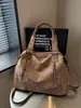 Comércio Exterior Feminino Outono/Inverno Retrô Bolsa Tote de Grande Capacidade para o Dia a Dia Toque de Luxo Passeio Viagem Bolsa de Ombro Único Transversal Transfronteiriça