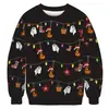 Sudadera con estampado digital navideño para hombre y mujer, cuello redondo, manga larga, Sudadera con capucha para hombre, Transfronterizo Amazon Europeo y Americano