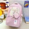 Mochila de duas peças para homens e mulheres, urbana simples leve grande capacidade estudante escolar mochila atacado moderna