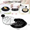 Picador de Frango, um picador de peito de frango com tampa transparente para cortar frango, uma alça ergonômica, antiderrapante, resistente ao calor, e um picador de carne de porco de cozinha fácil de limpar