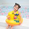 Fornecimento direto da fábrica pequeno anel de natação de patinho amarelo inflável espessado pequeno pato assento infantil para bebê primeira geração de cabelo