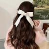 Horquilla de lazo coreana tejida de lana a juego con forma de pico de pato, accesorio para el pelo de otoño e invierno para la nuca de niña.