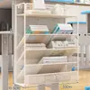 Estantería de almacenamiento para el lado del escritorio sin taladro para libros de texto de estudiantes, papeles de examen, mochilas, almacenamiento de gran capacidad para el lado del escritorio del dormitorio