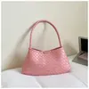 Bolso de Mano de Verano Nuevo Tejido de Alta Calidad, Gran Capacidad, Bolso de Hombro de Moda Perezosa Estilo Francés, Bolso de Axila