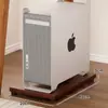 Suporte para Gabinete de Computador Sala de Jogos Gabinete de Mesa Suporte de Armazenamento Móvel Sob a Mesa Rack de Armazenamento com Dissipação de Calor Suporte