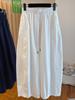 Pantalones Casuales Blancos Únicos con Sentido del Diseño, Pantalones Casuales de Trabajo con Cordón para Hombres y Mujeres, Ajuste Holgado de Verano, Pantalones Anchos Versátiles de Forma de Pera