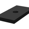 Almohadilla de Goma Impermeable Aleación de Aluminio Pie en L Almohadilla EPDM 38X38mm Almohadilla de Goma Soporte de Pie en L Almohadilla de Goma Impermeable