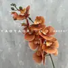 Decoración de Mesa Escandinava de Falenopsis de 9 Cabezas Impresa en 3D Película Floral de Boda Flor Artificial de Falenopsis Accesorios para Fotografía