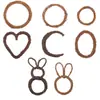 Anillo de Ratán de Rama Seca DIY Transfronterizo Material Tejido Guirnalda de Pascua Anillo de Ratán Floristería Anillo de Ratán Decoración Accesorios de Anillo Desnudo