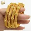 Pulsera de Aleación Chapada en Oro de Venta Caliente Novia de Dubái India Lujo Ligero para Mujer Boda Oro Arena Pulsera Joyería Al por Mayor