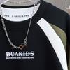 Conjunto de Sudadera Casual para Niños Primavera y Otoño 2026 Nueva Moda Estilo Coreano Elegante Conjunto de Dos Piezas con Bloques de Color y Estampado para Niños Mayores