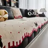 Almofada de sofá de chenille para comércio exterior 2026 novo modelo estilo cartoon fofo peça única antiderrapante anti-risco de gato capa de sofá
