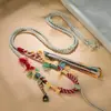 Cordón Colgante de Cuerda Encerada Hecho a Mano Estilo Xizang de Alta Gama, Hilo Colgante Multicolor para Varillas de Incienso, Amuletos Budistas y Colgantes Thangka
