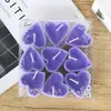 Venta al por mayor del fabricante Velas de PVC con forma de corazón Velas de té románticas para Qixi Día de San Valentín Arreglo de propuesta Palabras Accesorios de velas pequeñas