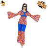 Traje de Roupas Hippie para Mulheres Adultas 60S Disco Carnaval Apresentação de Palco Roupas Femininas