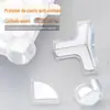 Protetor anti-colisão de canto de mesa, protetor de canto macio anti-impacto, protetor de ângulo reto para mesas, armários e vidro, adesivo de silicone transparente