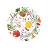 Platos de Papel Desechables para Fiesta de Cumpleaños con Tema de Frutas Impresos Transfronterizos, Vasos de Papel, Servilletas de Papel, Cubiertos, Juego de Tenedores y Cucharas Fabricante Venta al Por Mayor
