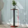 Estante de Flores Sala de Estar de Pie Hierro Balcón Estante de Almacenamiento para Macetas Exhibidor de Plantas de Interior Junto al Mueble de TV