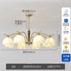 Lámpara Principal para Sala de Estar Estilo Retro Americano Lámpara de Dormitorio Candelabro de Dormitorio Estilo Francés Lámpara de Comedor Viento Silencioso de Madera Maciza Lámpara Nanyang
