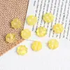 Cuentas de vidrio de trébol de cuatro hojas de colores con acabado horneado, cuentas sueltas de trébol de la suerte, joyería hecha a mano para DIY, cadena para teléfono y accesorios de cuentas