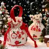 Bolsa de Manzana Regalo de Navidad Nochebuena Regalo Pequeño de Gama Alta Creativo y Práctico Decoración Festiva Bolsa de Empaque Fruta de la Paz