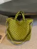 Bolsa de lunares estilo perezoso para mujer, bolsa tote de gran capacidad, nueva de otoño 2026, para la escuela, el trabajo, hombro único, cruzada, de mano