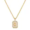 ZA primavera y verano nuevo collar moda europea y americana metal ligero de lujo collar con letras en inglés moda para ir al trabajo collar de diamantes