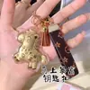 Llavero de Oro Puro 999 para Riqueza Instantánea, Colgante de Cadena para Teléfono, Hazte Rico Pronto, Accesorio Creativo de Bolso de Cuero para Parejas