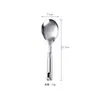 Conjunto de Utensílios de Cozinha de Aço Inoxidável com Espátula e Colher de 3cm para Cozinhar, Espátula, Colher, Escumadeira, Espalhador de Farinha, Espátula Escumadeira para Uso Doméstico