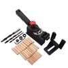 Dispositivo de fijación de límite de posicionamiento de perforación de carpintería de 10 orificios transfronterizos, anillo de límite de perforación de carpintería de 3-12 mm adecuado para bricolaje