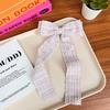 Temperamento Estilo Chanel Lazo de Cinta Pasador para el Cabello Dulce Tela Doble Capa Pinza Pico de Pato Clip Superior Pasador para el Cabello Parte Posterior de la Cabeza Tocado