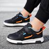Sapatos Infantis da Moda, Novos Sapatos Esportivos Infantis de Outono e Inverno, Sapatos Brancos para Meninos, Tênis Casuais Antiderrapantes de Couro para Crianças Médias e Grandes