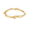 Pulseira de corrente com gancho geométrico banhada a ouro 18K em latão design original pulseira personalidade estilo INS moderna B222321