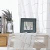 Pantalla de cáñamo cruzada de celosía de color blanco pantalla para ventana cortina de poliéster pantalla para ventana bordada balcón sala de estar dormitorio transmisión de luz productos para pantalla de ventana-