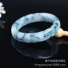 Fabricante de Pulseiras de Material da Mongólia Exterior Xinjiang Jade Hetian de Sete Cores Jasper Material Qiemu Pulseira com Padrão de Flor Violeta Pulseira de Vidro