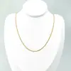 Colar quadrado de pérola em aço inoxidável que não desbota, combina com tudo, corrente para clavícula em aço titânio banhado a ouro 18K, corrente para joias DIY, atacado feminino