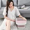 Balde Dobrável para Pedicure com Tampa, Bacia Plástica para Pedicure, Balde Espessado para Pedicure, Bacia para Pedicure, Bacia para Pedicure com Massagem e Tampa