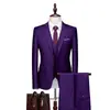 Traje Casual de Negocios Nuevo para Hombre Transfronterizo Conjunto de Tres Piezas para Hombre Dos Botones Estilo Coreano Corte Delgado Traje de Novio traje Hombres