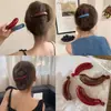 Pinza de Plátano Azul Pavo Real Pinza para Cola de Caballo Alta Pinza de Cabello Rojo Ankola Pinza de Cabello de Temperamento Pinza de Disco para Parte Trasera de la Cabeza Femenina