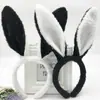 Diadema de Día de Pascua, tocado de orejas de conejo de peluche con lentejuelas, nuevo regalo de escaneo de código QR para venta al por mayor de WeChat