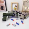 Pistola de Balines Táctil Delta Talan con Empuñadura Mejorada, Balines Suaves de Ventosa EVA, Juguete Simulado para Niños para Jugar "PUBG"