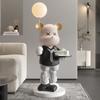Decoración de piso de oso violento grande decoración del hogar sala de estar mueble de TV bandeja de luz tienda de muñecas regalo de Año Nuevo